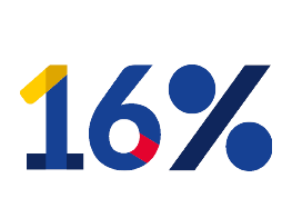 16%